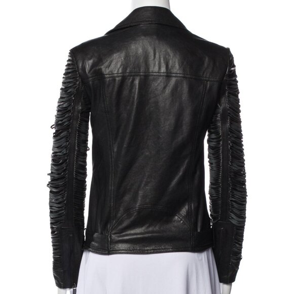 Haute Hippie Fringe Leather Jacket - Picture 5 of 5